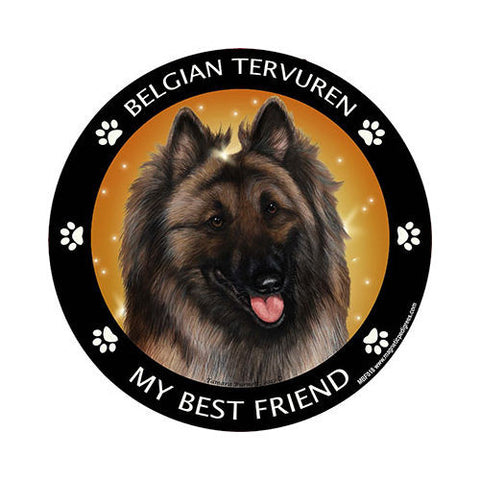Belgian Tervuren My Best Friend Dog Breed Magnet