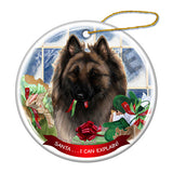 Belgian Tervuren Howliday Dog Christmas Ornament