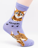 Bengal Socks Cat Breed Foozy Novelty Socks