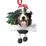 Dangling Leg Bernese Mountain Dog Christmas Ornament