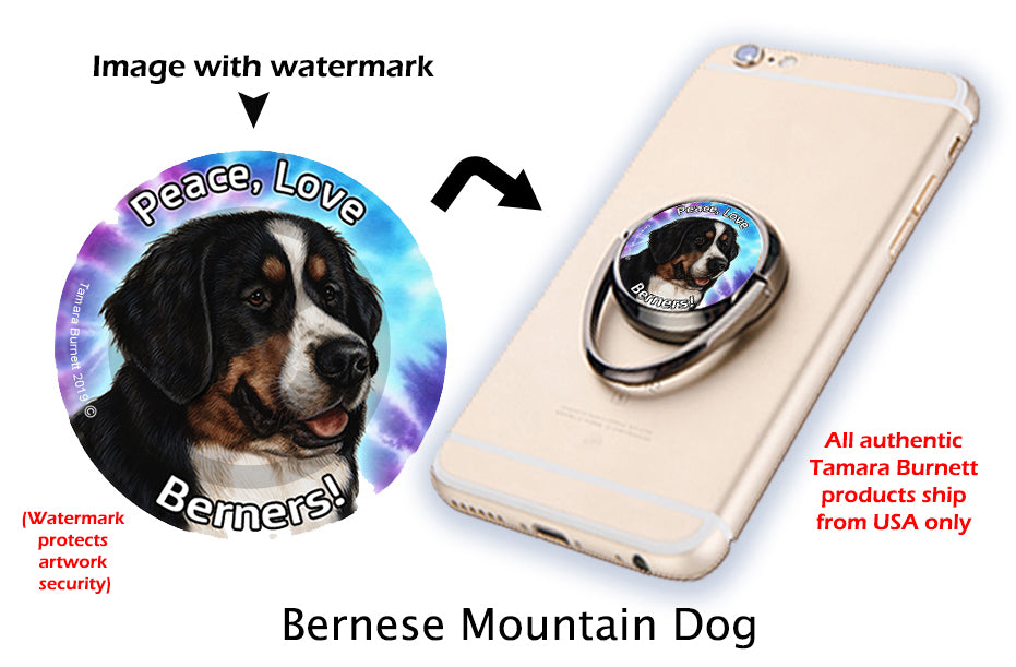 Bernese Mountain Dog Phone Buddy Cellphone Ring Stand