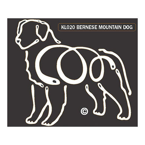K Line Bernese Mountain Dog Window Decal Tattoo