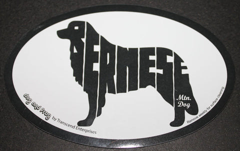 Bernese Mountain Dog Euro Dog Breed Car Sticker Decal