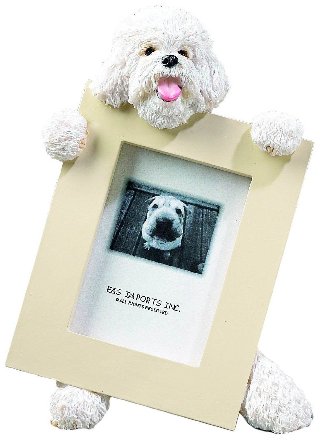 Bichon Frise Dog Picture Frame Holder