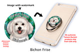 Bichon Frise Phone Buddy Cellphone Ring Stand