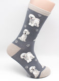 Bichon Frise Dog Breed Novelty Socks