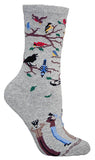 Birdwatchers Bird Dog Breed Novelty Socks Gray