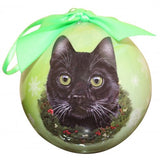 Black Cat Breed Shatterproof Christmas Ornament