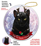 Black Cat Howliday Cat Christmas Ornament