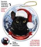 Black Cat Howliday Cat Christmas Ornament