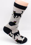 Black Cat Breed Novelty Socks