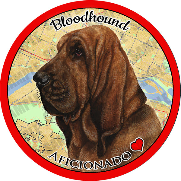Bloodhound Absorbent Porcelain Dog Breed Car Coaster