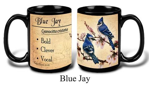 Blue Jay Bird Faithful Friends Coffee Mug