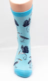 Great Blue Heron Bird Novelty Socks