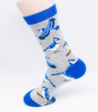 Blue Jay Bird Novelty Socks