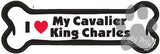 I Love My Cavalier King Charles Spaniel Dog Bone Magnet