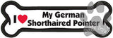 I Love My German Shorthaired Pointer Dog Bone Magnet