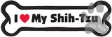 I Love My Shih-Tzu Dog Bone Magnet