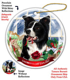 Border Collie Howliday Dog Christmas Ornament