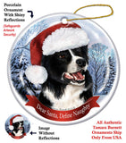 Border Collie Howliday Dog Christmas Ornament