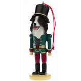 Border Collie Dog Toy Soldier Nutcracker Christmas Ornament