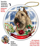 Bouvier des Flandres Fawn Howliday Dog Christmas Ornament