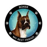 Boxer Cropped My Best Friend Dog Breed Magnet