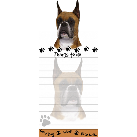 Boxer Cropped List Stationery Notepad