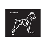 K Lines Boxer Cropped Car Window Tattoo Decal