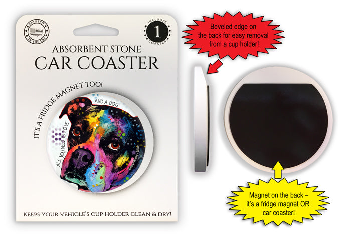 Boxer Dean Russo Magnetic Car Coaster