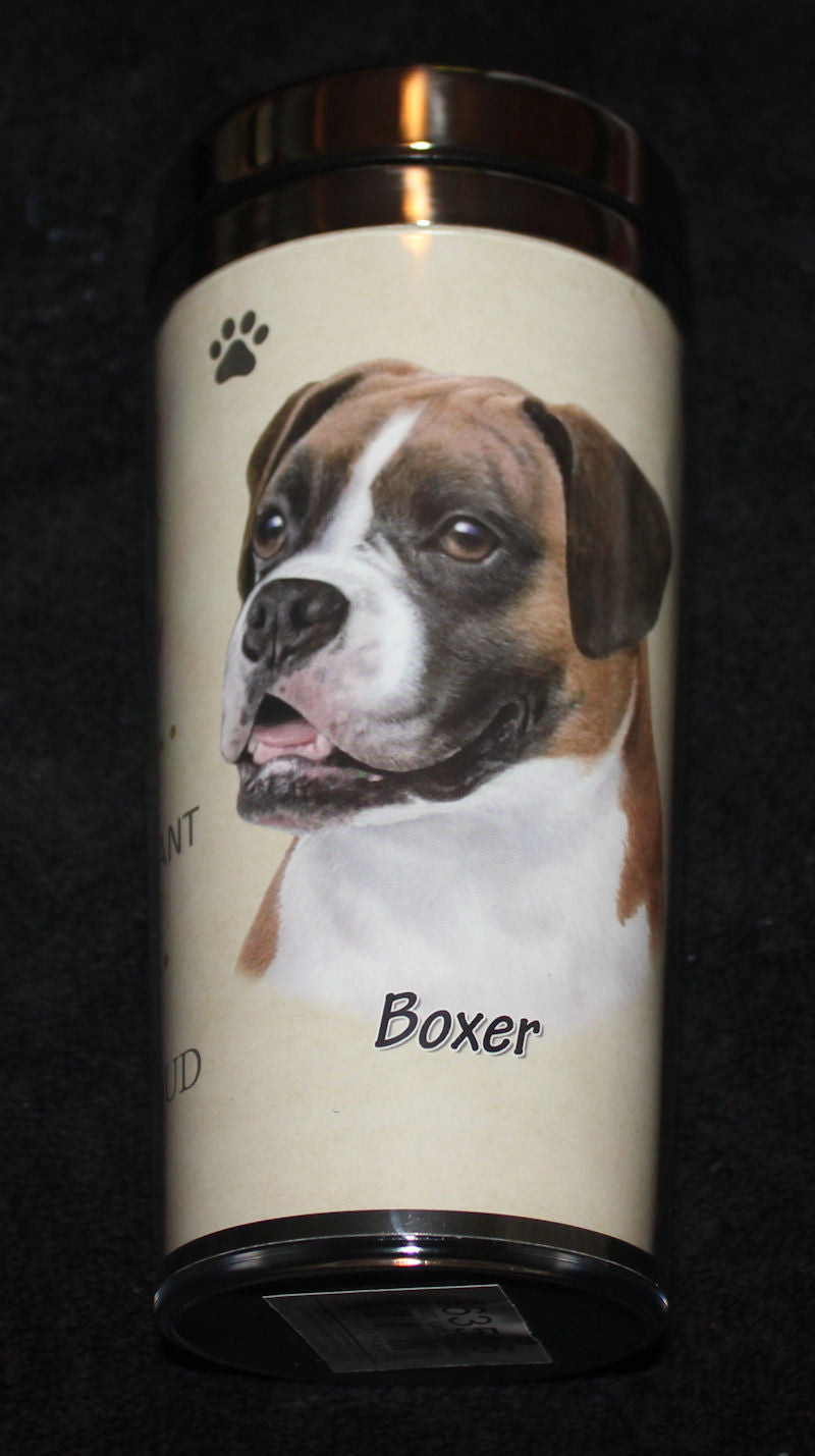 Boxer Uncropped Stainless Steel Travel Tumbler