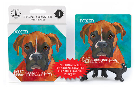 Boxer Dog Ursula Dodge Drink Coaster