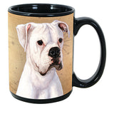 Faithful Friends Boxer White Uncropped Dog Breed Coffee Mug