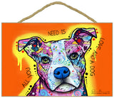 Boxer Puppy All You Need Is Love And A Dog Dean Russo Wood Dog Sign