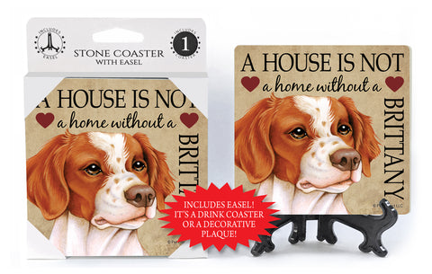 Brittany A House Is Not A Home Stone Drink Coaster
