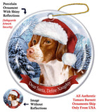 Brittany Spaniel Howliday Dog Christmas Ornament