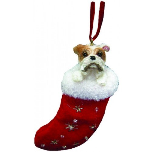 Santa's Little Pals Bulldog Christmas Ornament