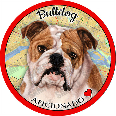 Bulldog Tan Absorbent Porcelain Dog Breed Car Coaster