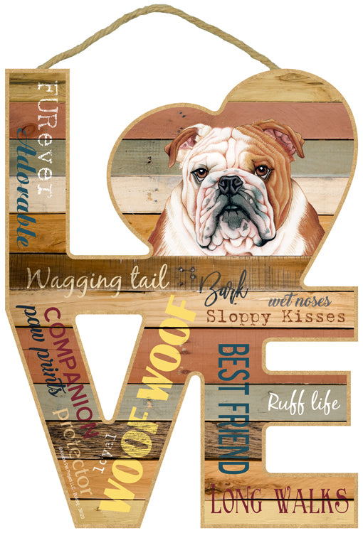 Bulldog Love Sign