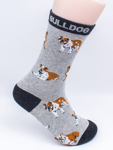 Bulldog Dog Novelty Socks