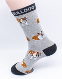 Bulldog Dog Novelty Socks