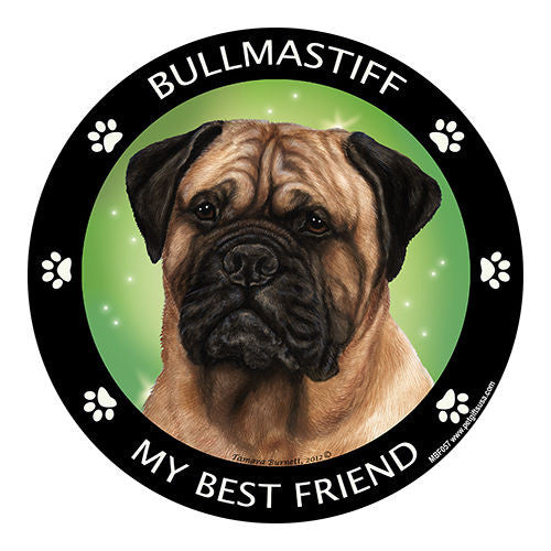 Bullmastiff My Best Friend Dog Breed Magnet