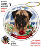 Bullmastiff Howliday Dog Christmas Ornament