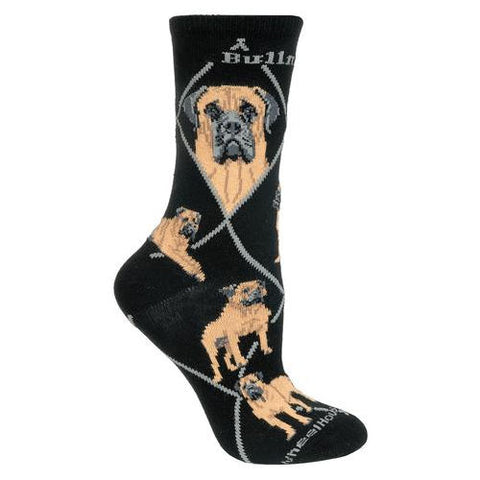 Bullmastiff Dog Breed Novelty Socks