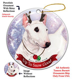 Bull Terrier Howliday Dog Christmas Ornament