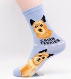 Cairn Terrier Dog Breed Foozy Novelty Socks