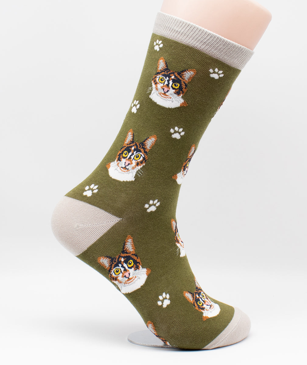 Calico Cat Breed Novelty Socks