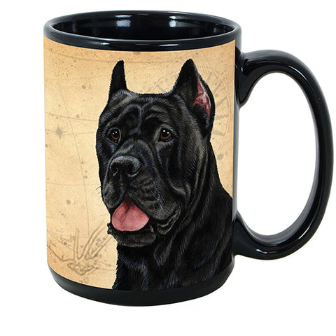 Faithful Friends Cane Corso Black Dog Breed Coffee Mug
