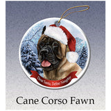 Cane Corso Fawn Howliday Dog Christmas Ornament