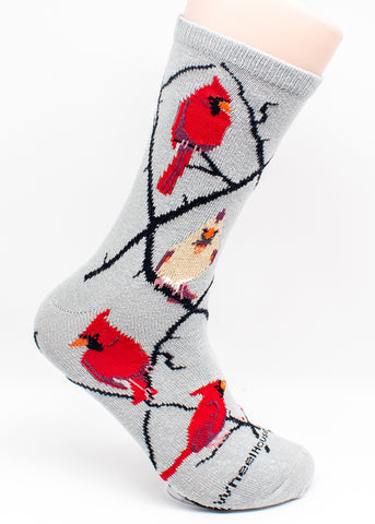 Cardinals Bird Dog Breed Novelty Socks